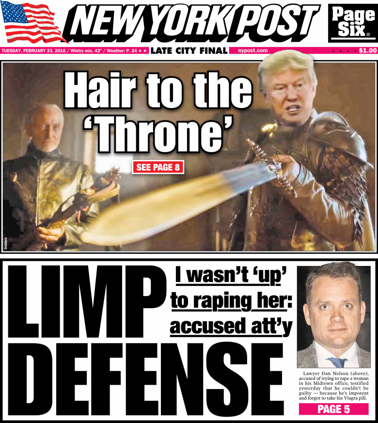 New York Post cover