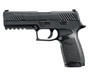 Side view of a gun